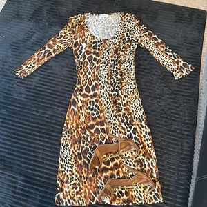 Calvin Klein animal print dress